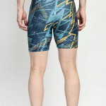 Abstract Printed Slim Fit Swim Shorts